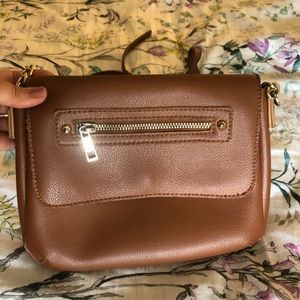 Brown leather purse
